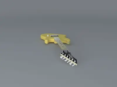 BC Rich Gunslinger hardtail guitar Free 3D model
