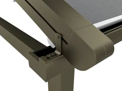 Motorized Pergola 2a bronze patina dark 3D model