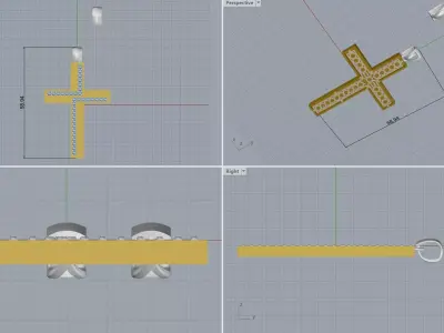 cross 3D print model 3