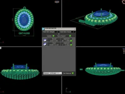 FASION PENDANT 3D model 6