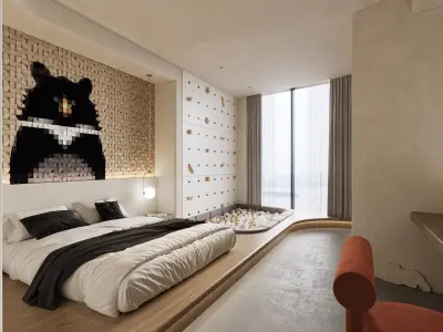 hotel rooms interior 10 3D model