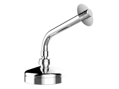 Deca Shower Curved Pipe 3D model