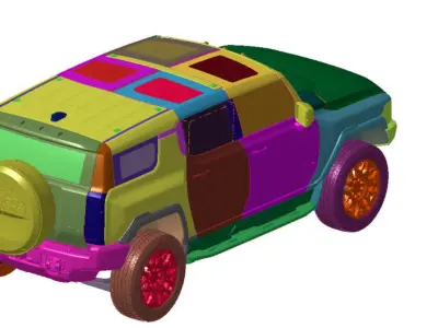 GMC HUMMER EV SUV Edition 2024 Vehicle 3d scan model 3D model 3D model