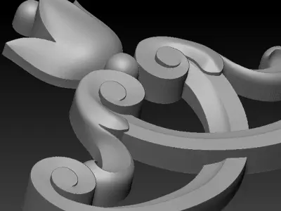 Corner decor02 3D model