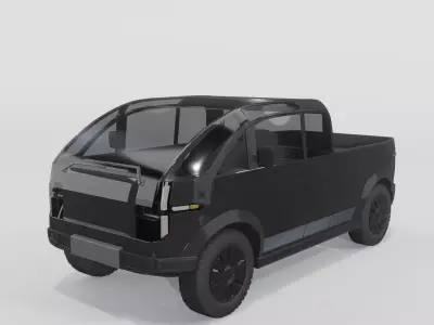 Canoo Pickup Black 3D model