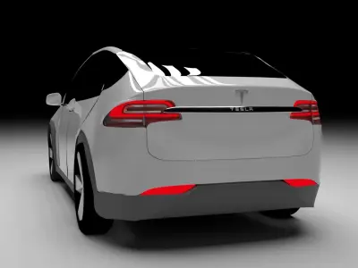 Tesla model X 2016  3D model