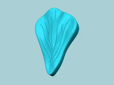 Hibiscus Flower Petal 03 - Moulding Artificial Craft 3D print model
