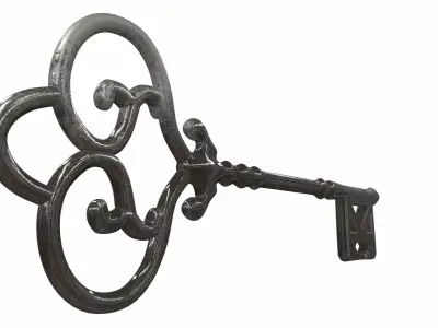 Ornamental key 4 3D model