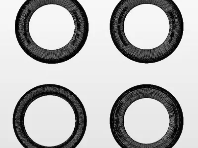 Different tyres for scale models 3D-print models 3D print model