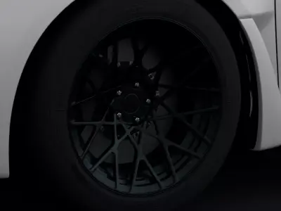 Rotiform BLQ Aftermarket Wheel Low-poly 3D model