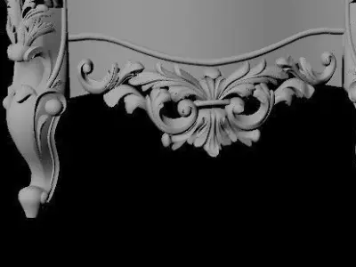 furniture set armoire 3D model