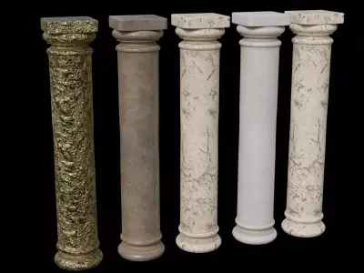 Basalt Columns 3D model