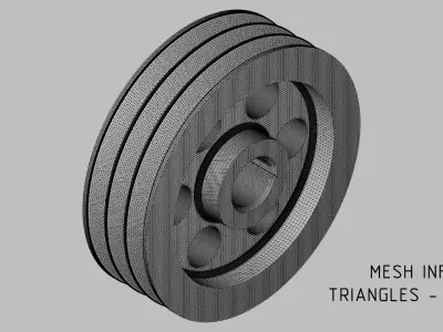 V-Belt Pulley Pack - 8 Pulleys for Z A B C Belt Profiles 3D print model