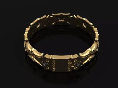 3D Model of braclet for men 3D print model
