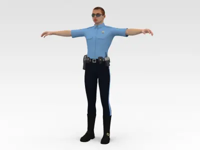 Police Cop  3D model