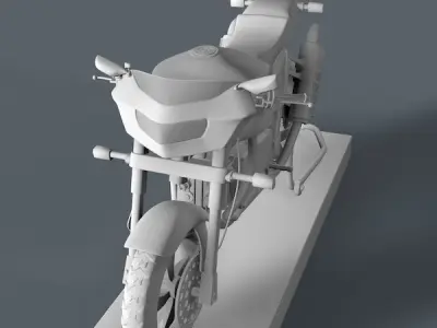 Racing  Motorcycle with Beautifully Designed 3D model