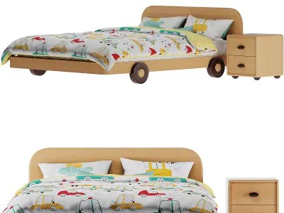 Linsy car bed for children  3D model