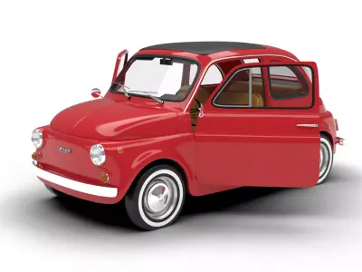 Fiat 500L 1969 HQ 3d model 3D model