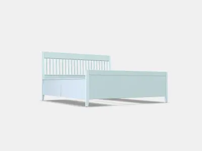 IDANAS Bed frame with storage Low-poly 3D model
