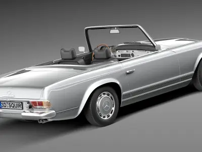 Mercedes-Benz SL Pagoda W113 1963-1971 3D model