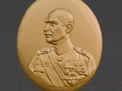 Reza Shah Pahlavi 3D print model
