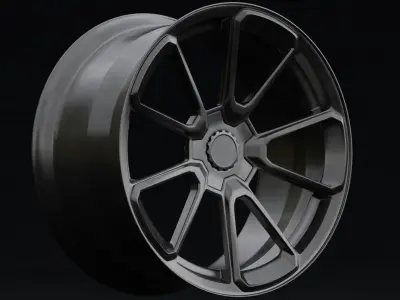 TSW Sonoma Aftermarket Wheel Low-poly 3D model