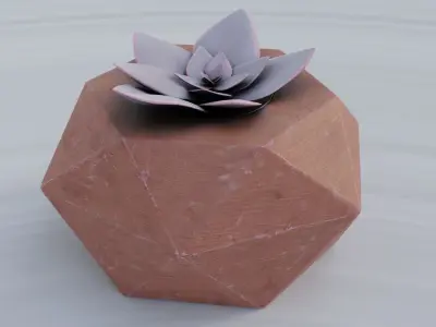 Succulent 3D model