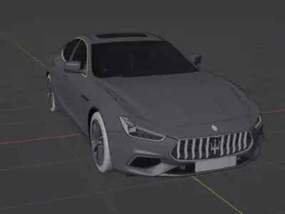 Maserati Ghibli hybrid 3D model