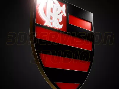 Clube De Regatas Do Flamengo logo - Cinematic - 3D print 3D model