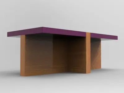 Pirlo Coffee Table Low-poly 3D model