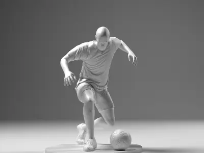 Footballer 04 RiseUp 01 Stl 3D print model