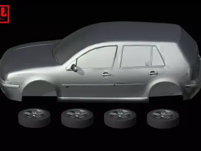 Volkswagen Golf IV Mk4 1997-2006 3D print model