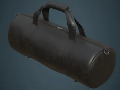Gym Bag 1B Low-poly 3D model