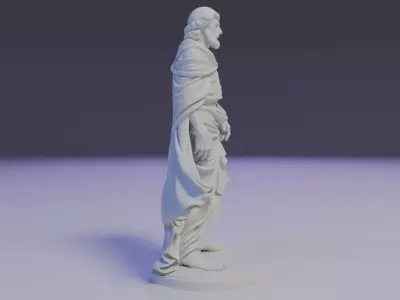 statue 3D print model