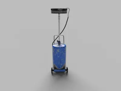 mobil oil waste strainer car repair tool Low-poly 3D model