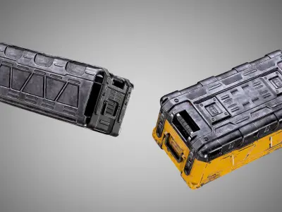 Sci Fi Crate AAA PBR Game Ready Asset Low-poly 3D model