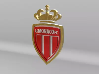 Association Sportive de Monaco Football Club Team Logo 3D model