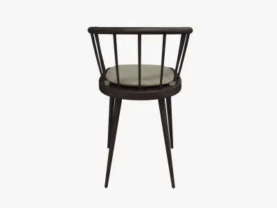 Wooden Chair 001 Low-poly 3D model