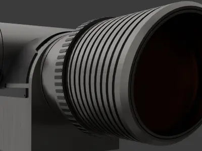 Ultra-Precision Sniper Rifle Scope 3D model