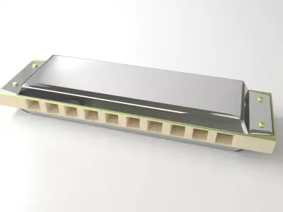 Harmonica 3D model