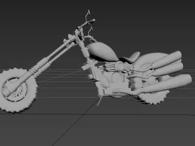  motorcycle locomotive   automobile Harley motorcycle Harley 3D print model