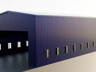 Industrial Shed 3D model