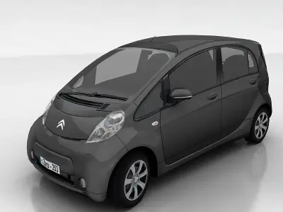 Citroen c-Zero Low-poly 3D model
