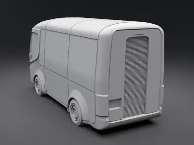 Arrival electric minivan scale model 3D print model
