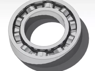 Ball Bearing 6210 Deep Groove 62 Series 50x90x20 mm CAD Model 3D print model