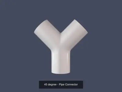 Pipe Connectors - Set of 3 3D Model Collection