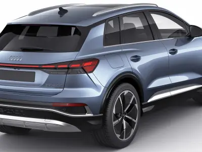 Audi Q4 e-tron 2022 standard and s-line 3D model