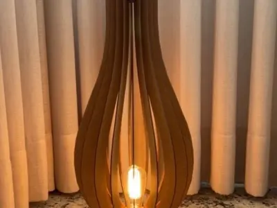 FLOOR LIGHT STL AND DXF FILES 3D print model