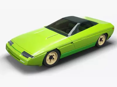 Bertone Corvette Ramarro 3D model