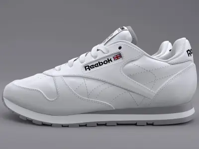 Reebok Classic Leather White PBR  3D model